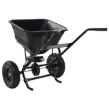 Walk Behind Salt Spreader PVC and Steel 106x73x76 cm 45 L - Low Angle