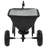 Tow Behind Salt Spreader PVC and Steel 125x74x79 cm 45 L - Front View