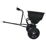 Tow Behind Salt Spreader PVC and Steel 125x74x79 cm 45 L - Close-Up Angle