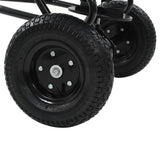 Tow Behind Salt Spreader PVC and Steel 125x74x79 cm 45 L - Low Angle
