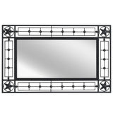 Wall Mirror Rectangular 50x80 cm Black