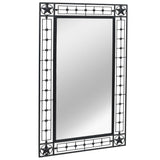 Wall Mirror Rectangular 60x110 cm Black