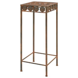 Plant Stand Set 3 Pieces Vintage Style Metal Rusty