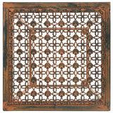 Plant Stand Set 3 Pieces Vintage Style Metal Rusty - 45-Degree Angle