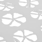 Side Table Vintage Style Half Round Metal 72x36x74 cm Silver - 45-Degree Angle