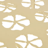 Side Table Vintage Style Half Round Metal 72x36x74 cm Gold - Top-Down View