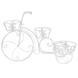Plant Stand Bicycle Shape Vintage Style Metal - Side View
