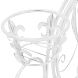 Plant Stand Bicycle Shape Vintage Style Metal - Rear View