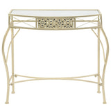 Side Table French Style Metal 82x39x76 Cm Gold - Front View