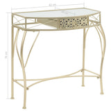 Side Table French Style Metal 82x39x76 Cm Gold