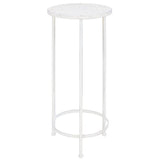 Plant Stand Set 3 Pieces Vintage Style Metal Antique White