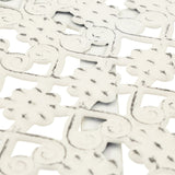 Bistro Table Vintage Style Round Metal 40x70 cm White - Top-Down View