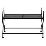 Bench Vintage Style Metal 83x42x55 cm Black