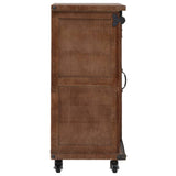 Storage Cabinet Solid Fir Wood 64x33.5x75 cm Brown - Side View