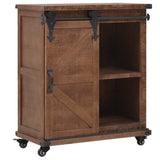 Storage Cabinet Solid Fir Wood 64x33.5x75 cm Brown - 45-Degree Angle