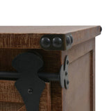 Storage Cabinet Solid Fir Wood 64x33.5x75 cm Brown - Close-Up Angle