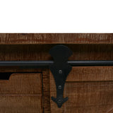 Storage Cabinet Solid Fir Wood 64x33.5x75 cm Brown - Low Angle