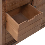 Storage Cabinet Solid Fir Wood 64x33.5x75 cm Brown - Extra Image