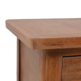 Bedside Cabinet Solid Fir Wood 40x29x68 cm Brown - Close-Up Angle