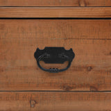 Bedside Cabinet Solid Fir Wood 40x29x68 cm Brown - Low Angle