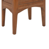 Bedside Cabinet Solid Fir Wood 40x29x68 cm Brown - Extra Image