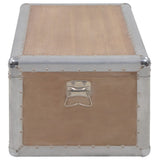 Storage Box Solid Fir Wood 91x52x40 cm Brown