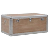 Storage Box Solid Fir Wood 91x52x40 cm Brown - 45-Degree Angle