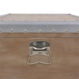 Storage Box Solid Fir Wood 91x52x40 cm Brown