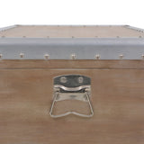 Storage Box Solid Fir Wood 91x52x40 cm Brown - Extra Image