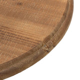 End Table Solid Fir Wood 40x64 cm Brown - Top-Down View