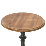 End Table Solid Fir Wood 40x64 cm Brown - 45-Degree Angle