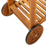 Garden Kitchen Trolley Solid Wood Acacia 92x43.5x141.5 cm - Extra Image