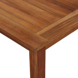 Garden Table 150x90x74 cm Solid Acacia Wood - Side View