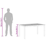 Garden Table 150x90x74 cm Solid Acacia Wood - Extra Image