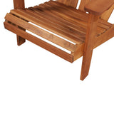 Garden Adirondack Chair Solid Acacia Wood - Front View