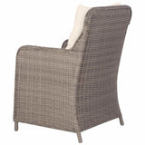 Outdoor Chairs with Cushions 2 pcs Poly Rattan Brown - 45-Degree Angle