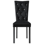 Dining Chairs 2 pcs Black Velvet
