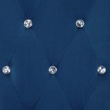 Dining Chairs 4 pcs Dark Blue Velvet