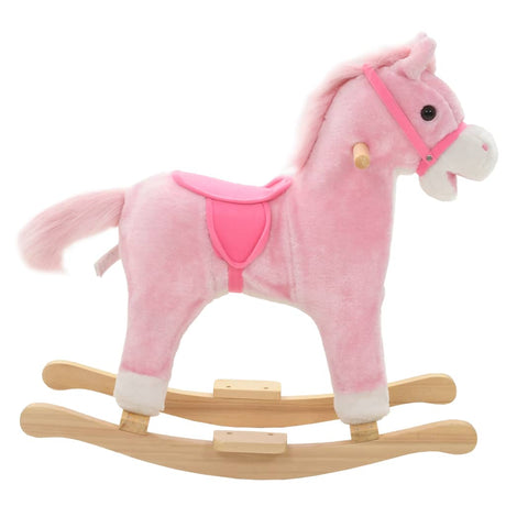 Rocking Animal Plush 65X32X58 Cm Pink