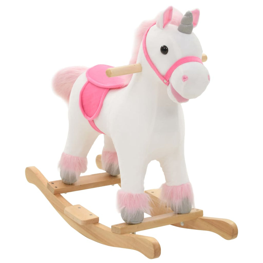 Rocking Animal Plush 65X32X58 Cm Pink