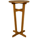 3 Piece Bar Set Solid Acacia Wood - Side View