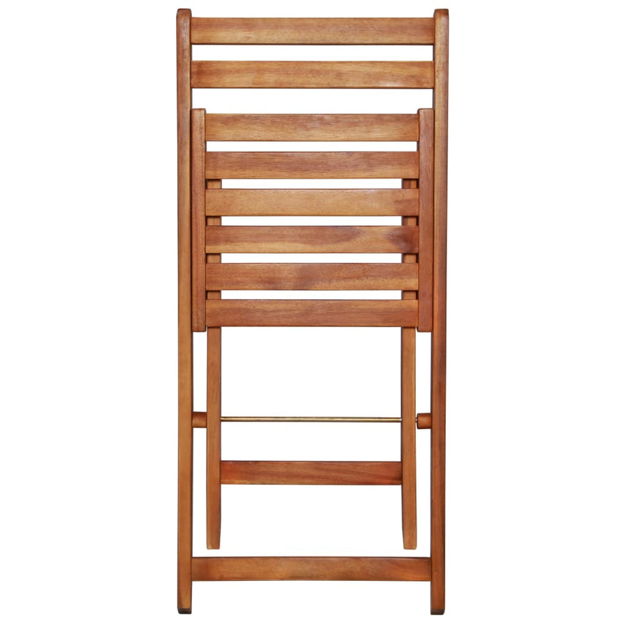 Outdoor Bistro Chairs 2 pcs Solid Acacia Wood