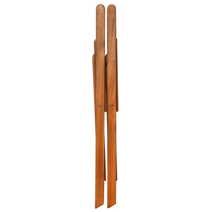 Outdoor Bistro Chairs 2 pcs Solid Acacia Wood