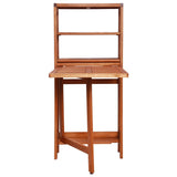 3 Piece Folding Bistro Set Solid Acacia Wood - 45-Degree Angle