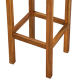 Bar Chairs 2 pcs Solid Acacia Wood - Low Angle