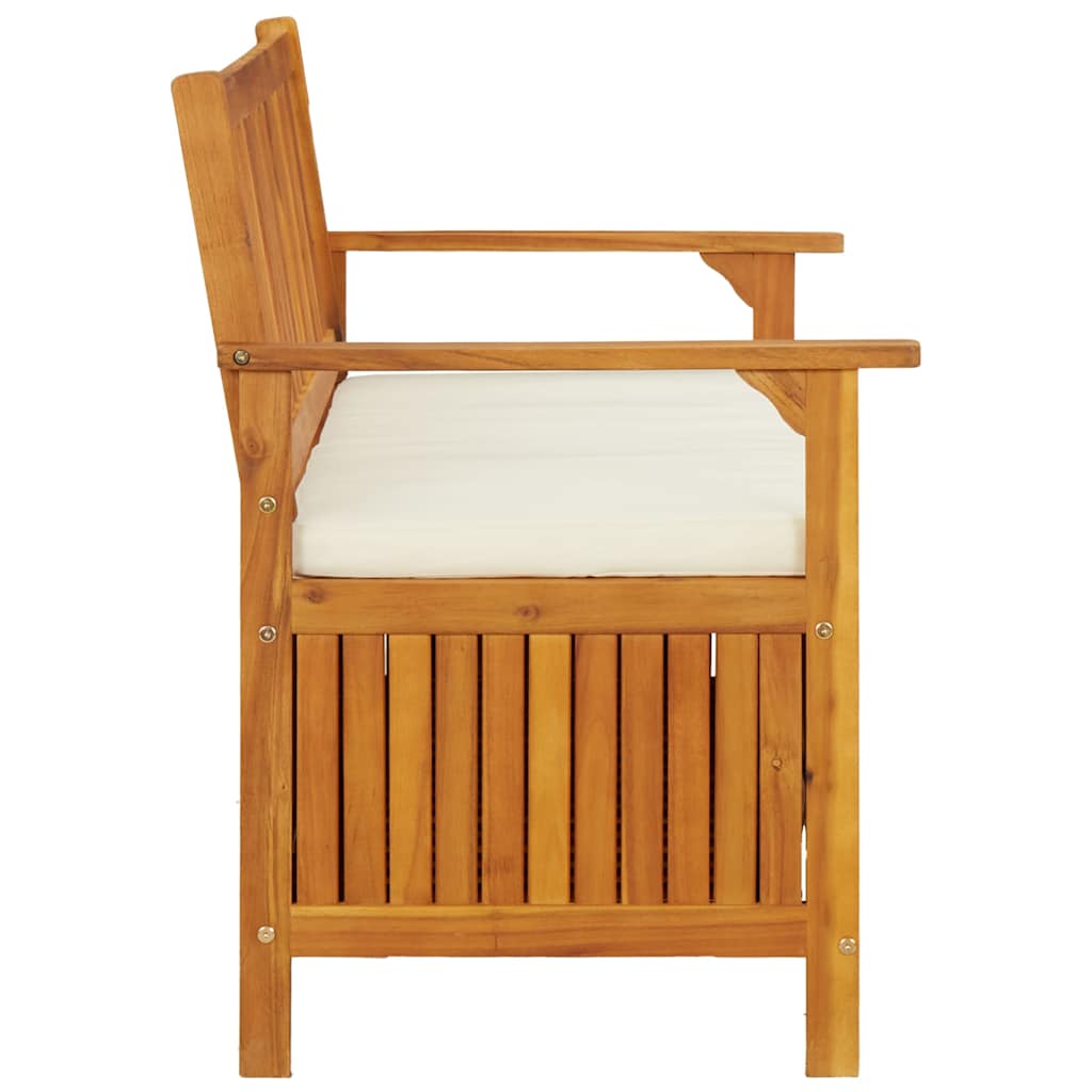Garden Storage Bench Solid Acacia Wood 120x63x84 cm