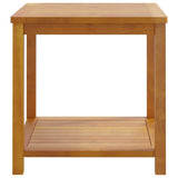Side Table Solid Acacia Wood 45x45x45 cm - Side View