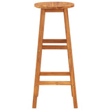 Bar Chairs 2 pcs Solid Acacia Wood