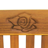 Garden Bench 157 cm Solid Acacia Wood - Top-Down View