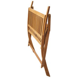 Garden Bench 120 cm Solid Acacia Wood - Side View